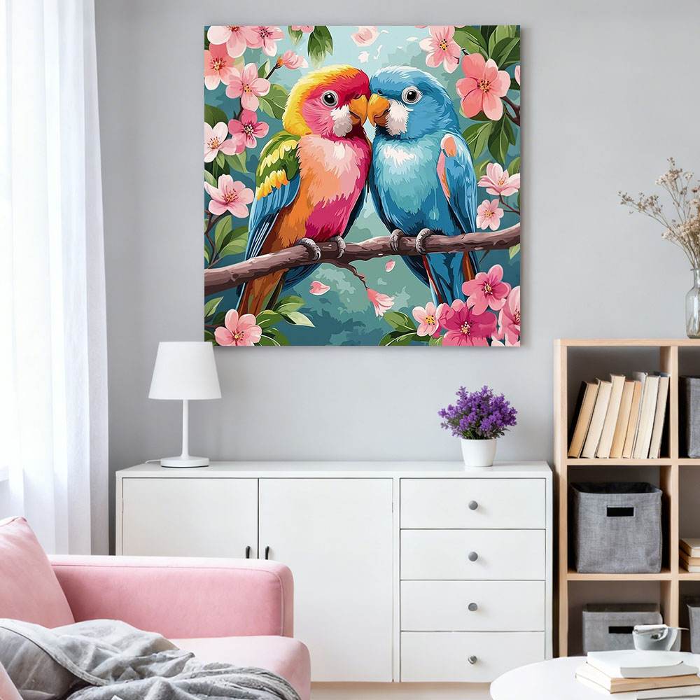HUACAN Diamond Painting Bird F - Embroidery Rose ulasan dan harga