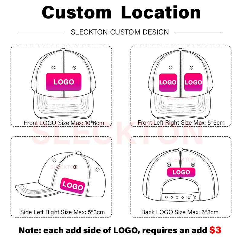 SLECKTON Custom Baseball Cap F - Embroidery Design Logo ulasan dan harga