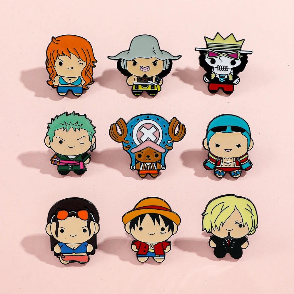 9 Pcs Creative Cartoon Brooch  - Embroidery Reddit ulasan dan harga