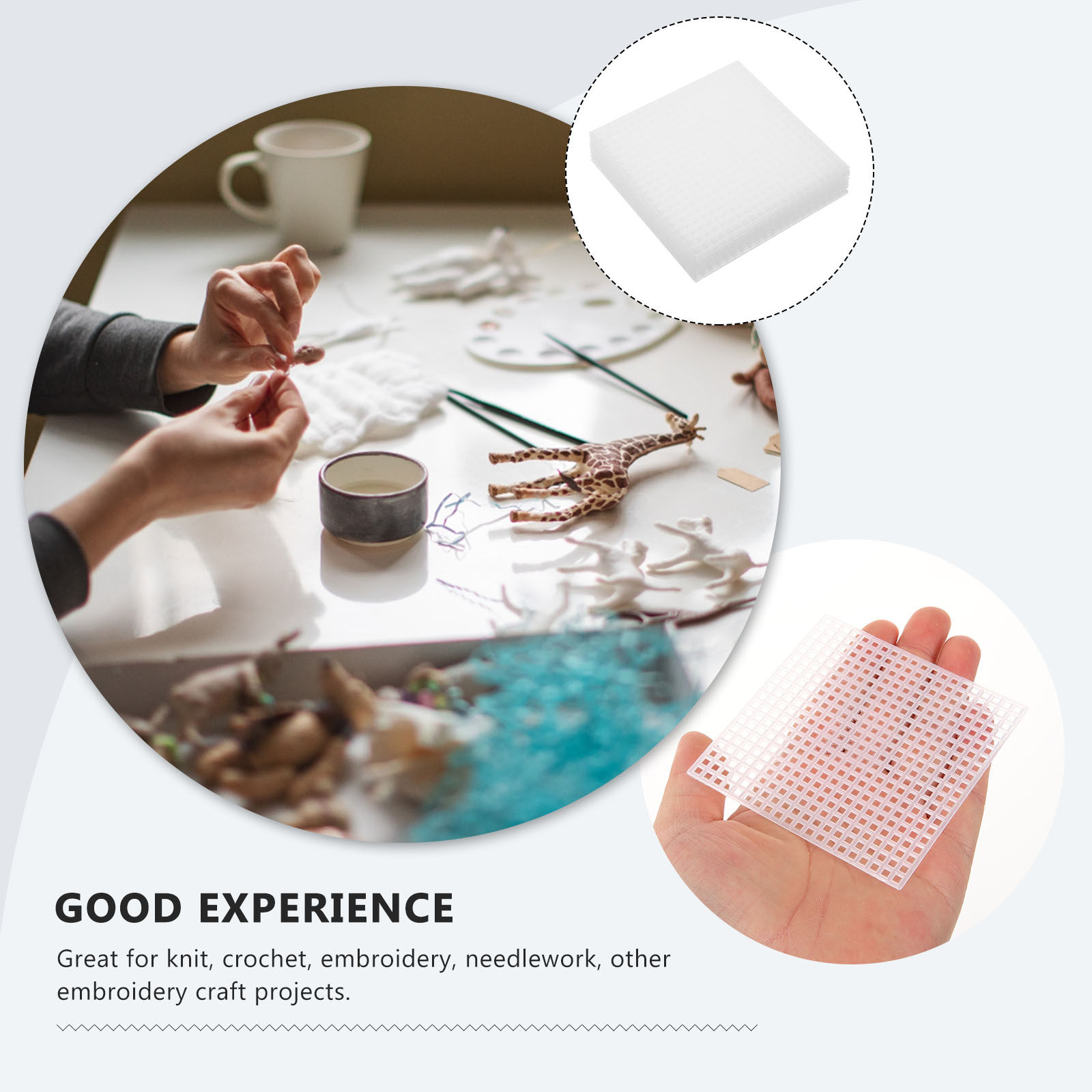 10Pcs Plastic Mesh Sheets Mult - Embroidery Bag ulasan dan harga