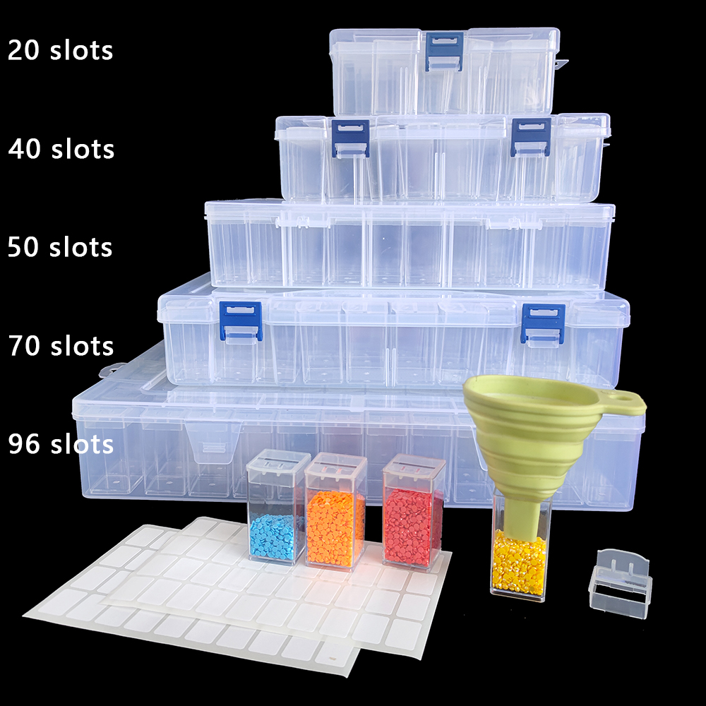 Square Plastic Diamond Paintin - Embroidery Garments ulasan dan harga