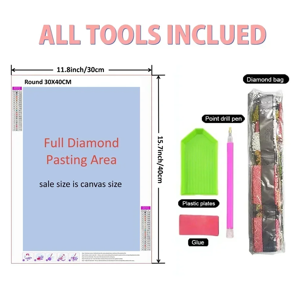 5d DIY Diamond Art Painting Ki - Embroidery Bali ulasan dan harga