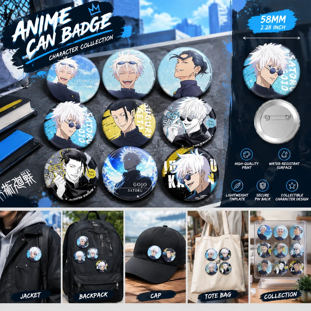 Jujutsu Kaisen Pet58 Badge All - Embroidery Reddit ulasan dan harga